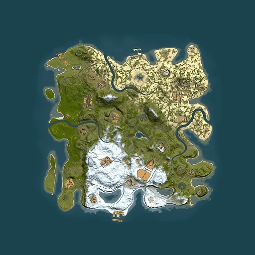 Rust map seed 236979864, 4000x4000m top-down preview