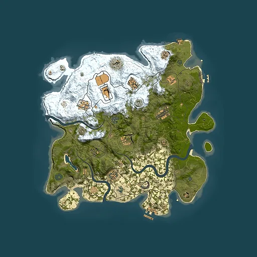 Rust map seed 378506176, 4000x4000m top-down preview