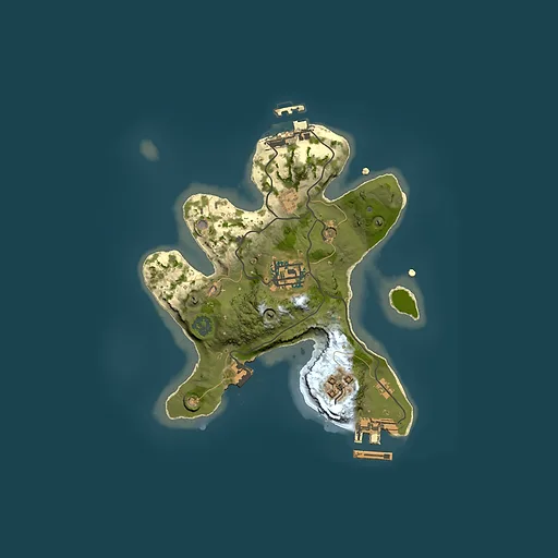 Rust map seed 522627477, 2000x2000m top-down preview