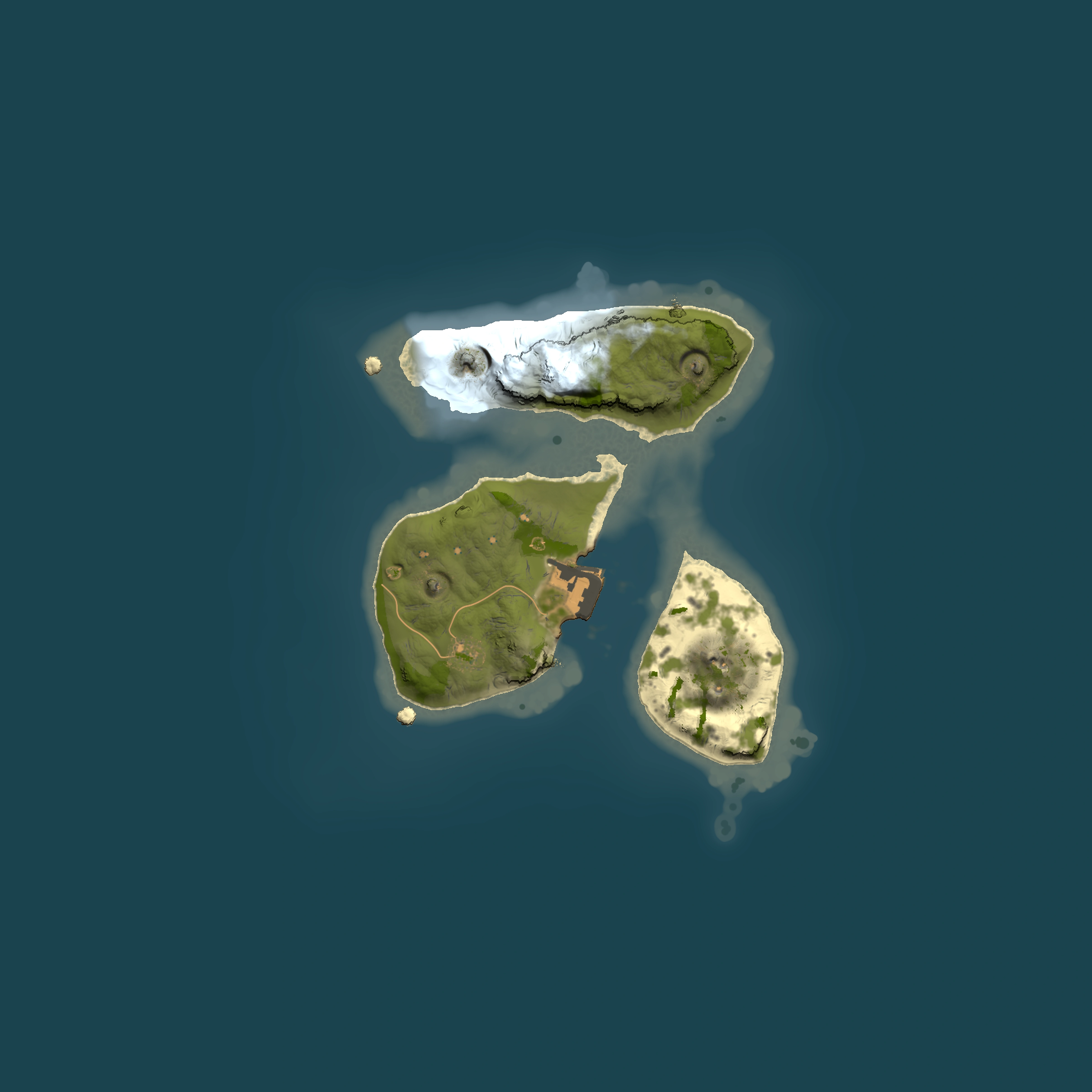 Full top-down render of Rust map seed 1277165931, 1500x1500m