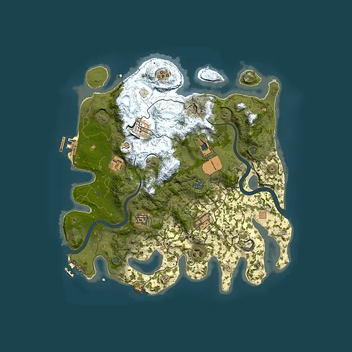 Rust map seed 191655702, 3500x3500m top-down preview