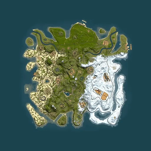 Rust map seed 1895605474, 4000x4000m top-down preview