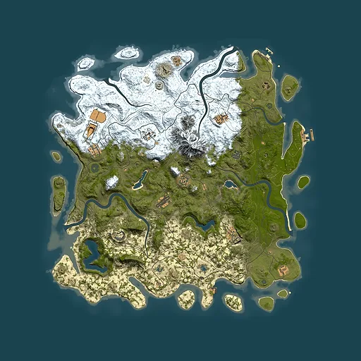 Rust map seed 1511310985, 5000x5000m top-down preview