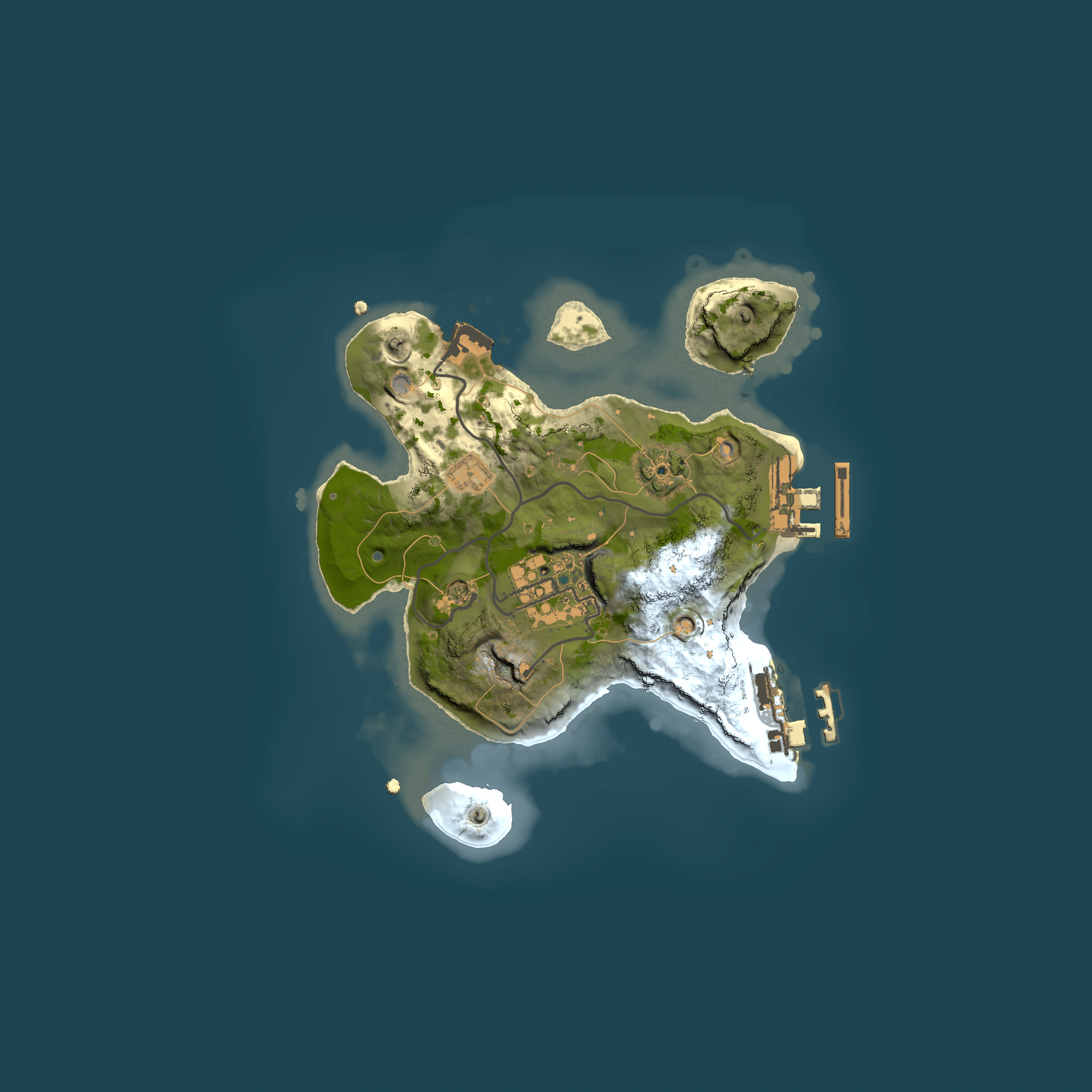 Full top-down render of Rust map seed 1302810570, 2000x2000m