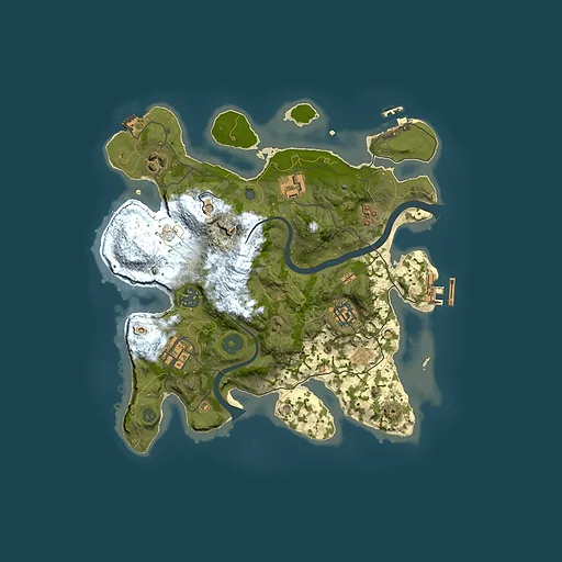 Rust map seed 451936706, 3000x3000m top-down preview