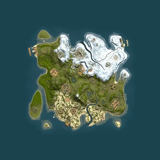 Rust map seed 872761886, 3000x3000m top-down preview