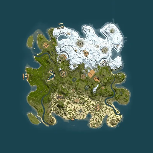 Rust map seed 940340024, 4000x4000m top-down preview