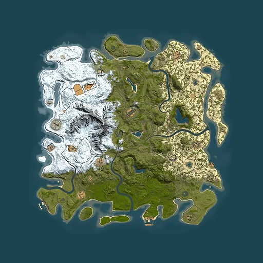 Rust map seed 403432344, 5000x5000m top-down preview