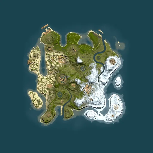 Rust map seed 1492331162, 3000x3000m top-down preview