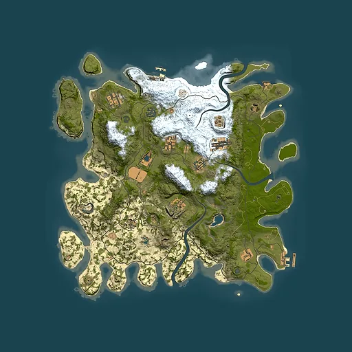 Rust map seed 512510138, 4000x4000m top-down preview