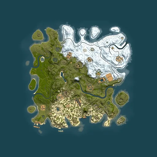 Rust map seed 1715075107, 4000x4000m top-down preview