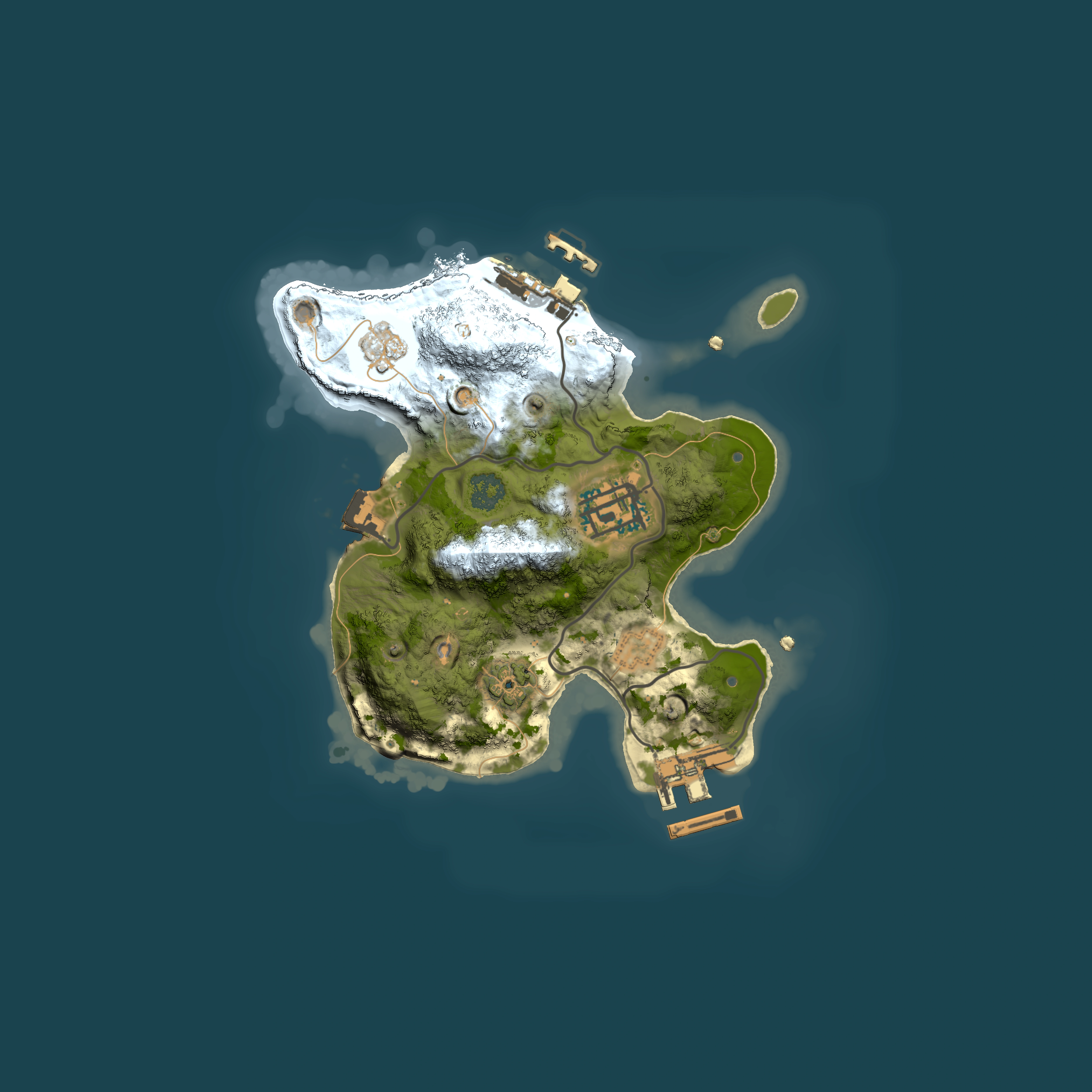 Full top-down render of Rust map seed 214699585, 2000x2000m