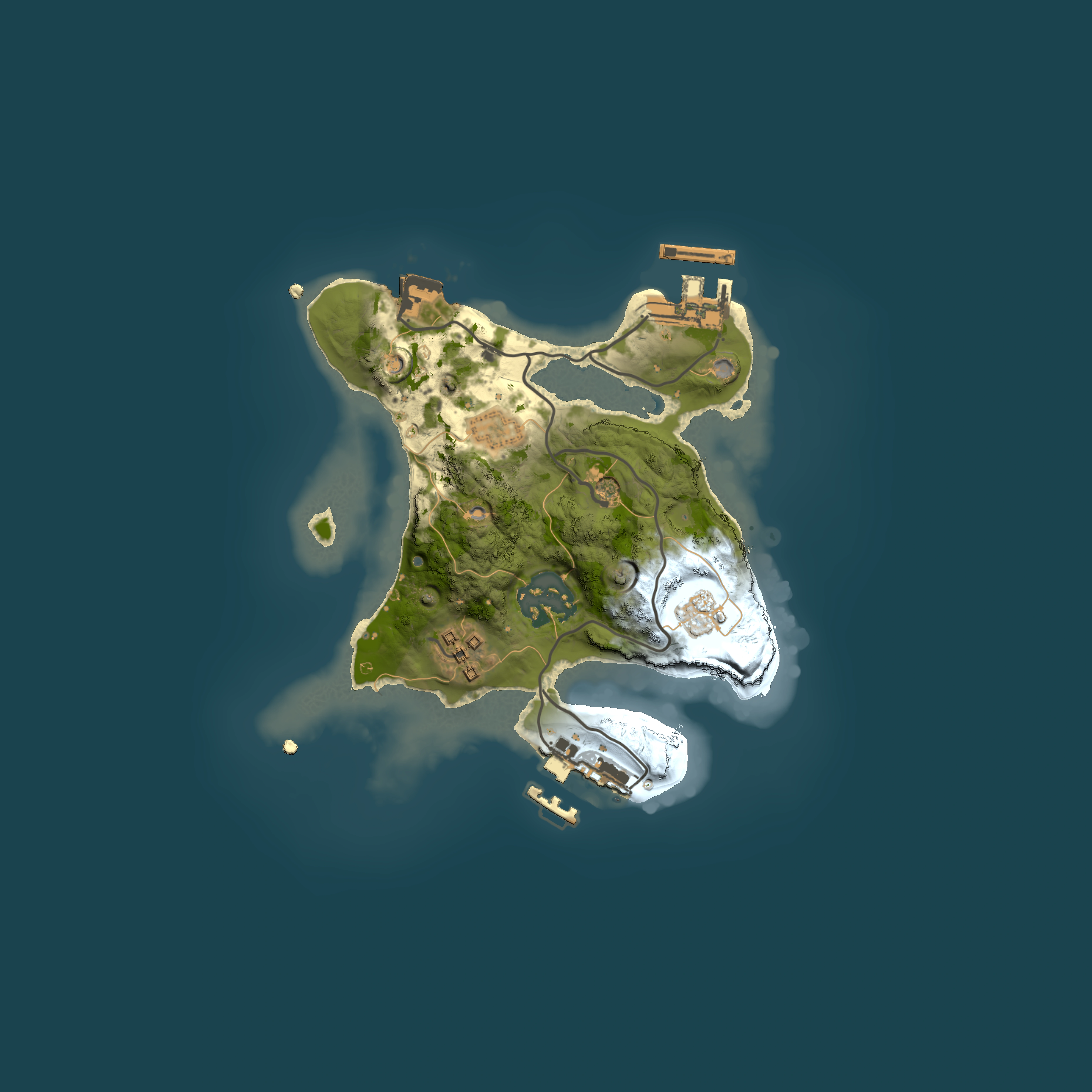 Full top-down render of Rust map seed 1883005161, 2000x2000m