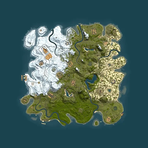 Rust map seed 1351832062, 4500x4500m top-down preview