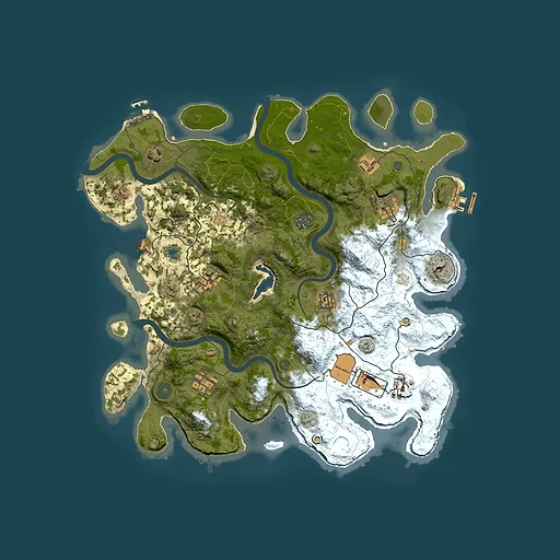 Rust map seed 1414429532, 4000x4000m top-down preview
