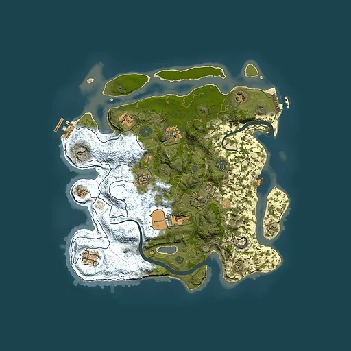 Rust map seed 785121574, 3500x3500m top-down preview