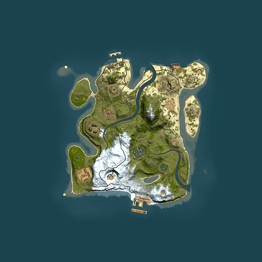 Rust map seed 1400748152, 2500x2500m top-down preview