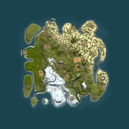 Rust map seed 1162133349, 3500x3500m top-down preview