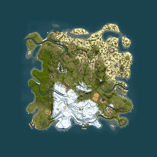 Rust map seed 97810789, 4000x4000m top-down preview