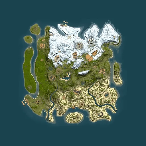 Rust map seed 1428169327, 4000x4000m top-down preview