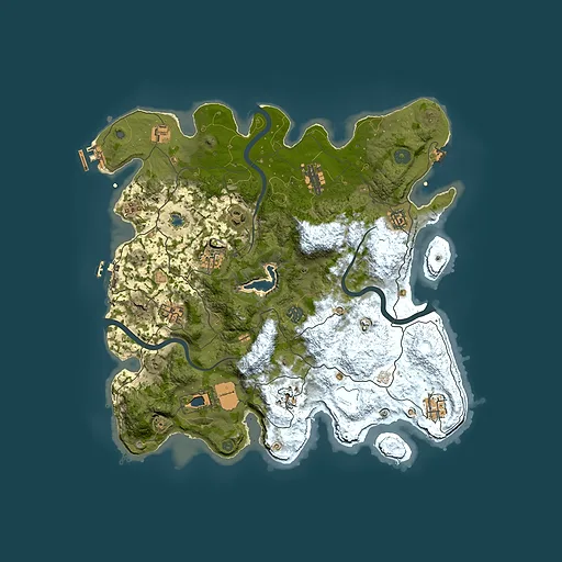 Rust map seed 209211398, 4000x4000m top-down preview