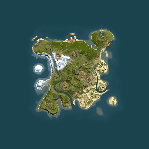 Rust map seed 2013952033, 2500x2500m top-down preview