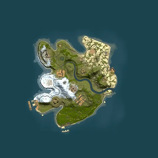 Rust map seed 1093709171, 2500x2500m top-down preview