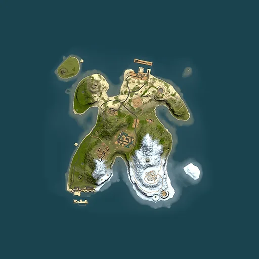 Rust map seed 843371497, 2000x2000m top-down preview