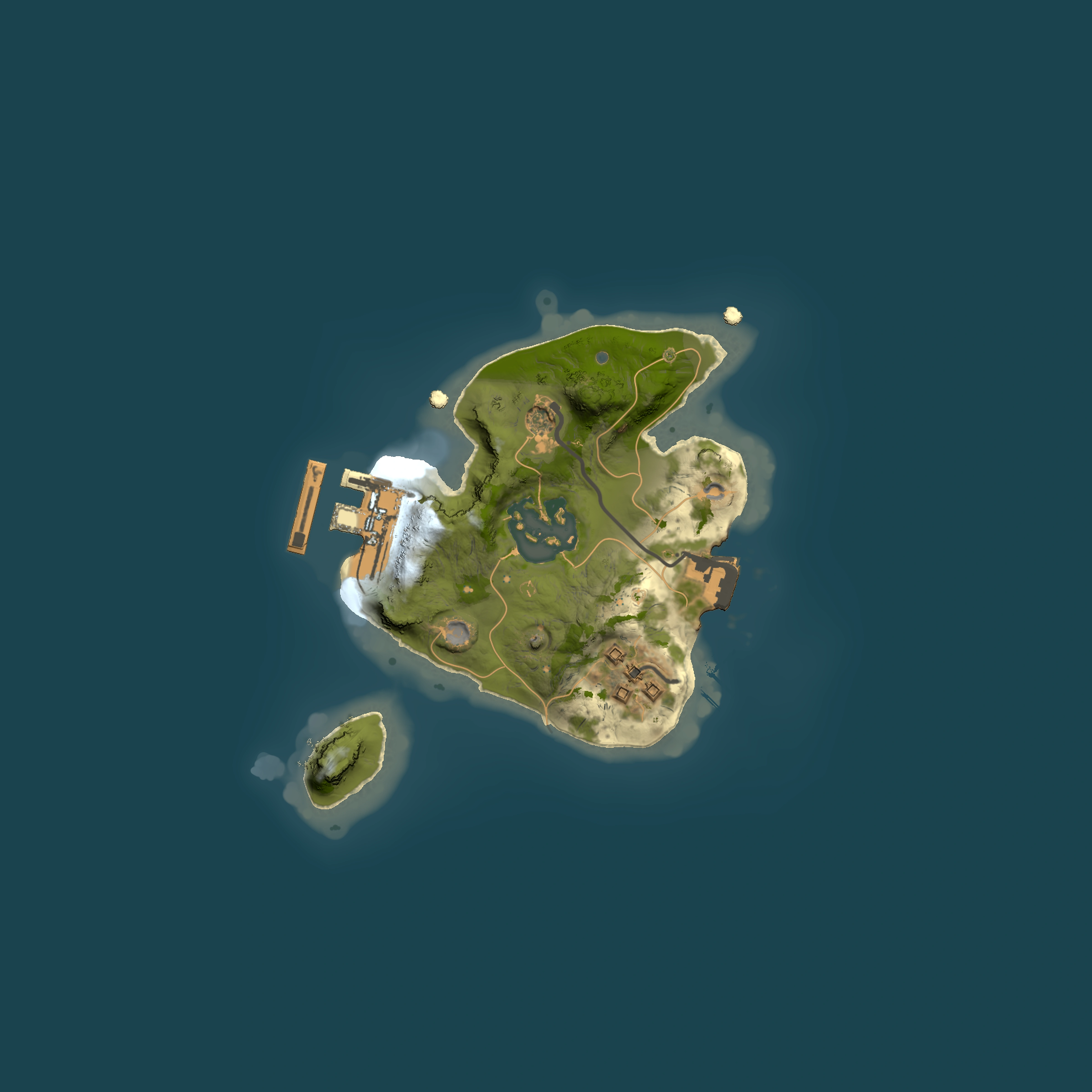 Full top-down render of Rust map seed 444468963, 1500x1500m