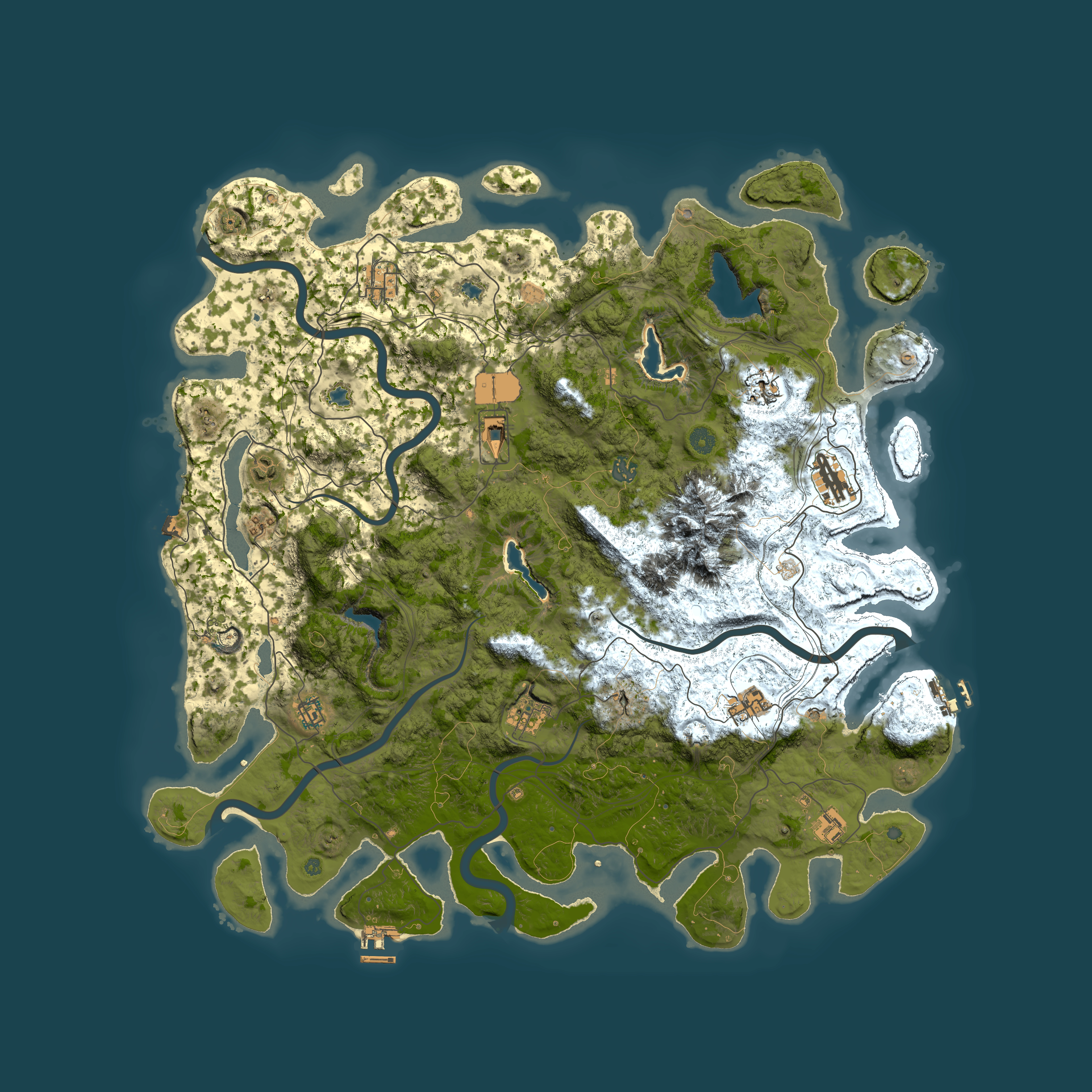 Full top-down render of Rust map seed 883175182, 5000x5000m