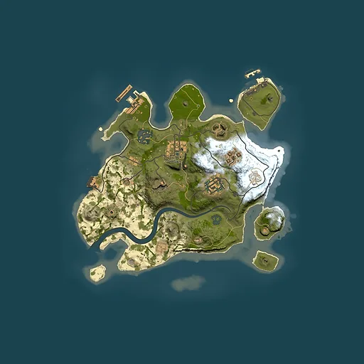Rust map seed 52985759, 2500x2500m top-down preview