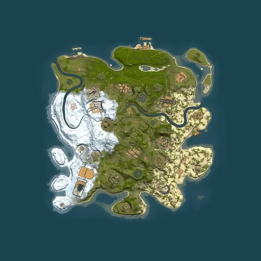 Rust map seed 53417308, 3500x3500m top-down preview