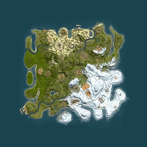 Rust map seed 195322804, 4000x4000m top-down preview