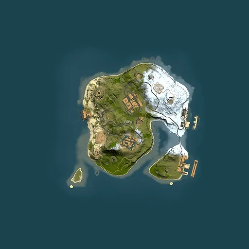 Rust map seed 1293091077, 2000x2000m top-down preview