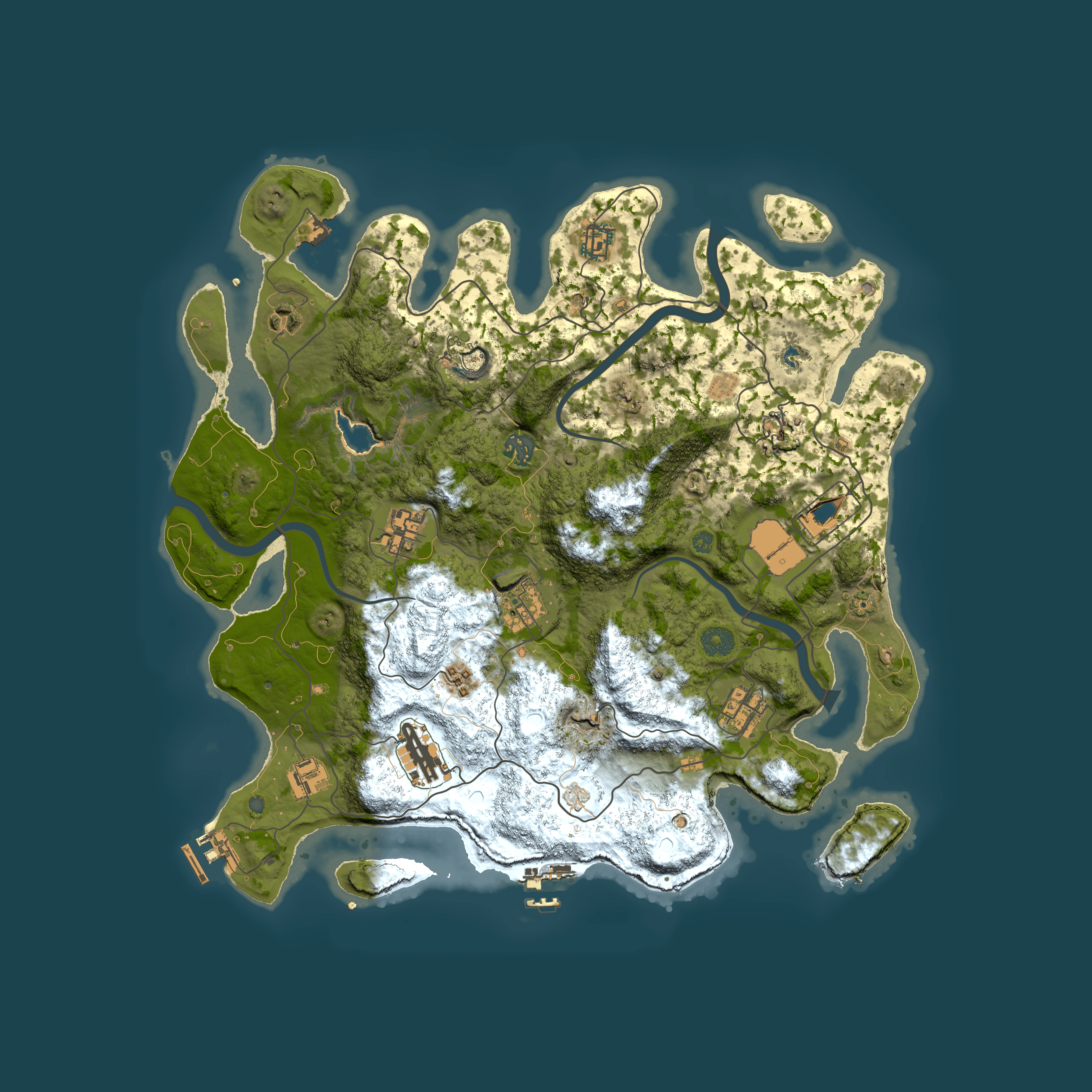 Full top-down render of Rust map seed 1653790400, 4000x4000m