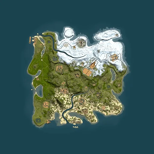Rust map seed 271336922, 3500x3500m top-down preview