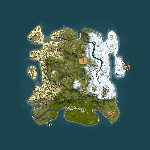 Rust map seed 1852252020, 3500x3500m top-down preview