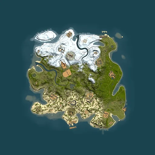 Rust map seed 173328619, 3500x3500m top-down preview