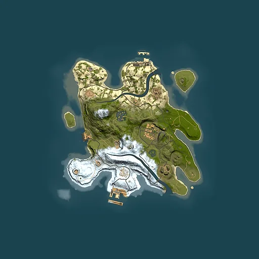 Rust map seed 1868396534, 2500x2500m top-down preview