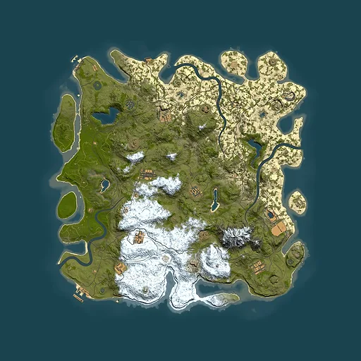 Rust map seed 679424881, 5000x5000m top-down preview