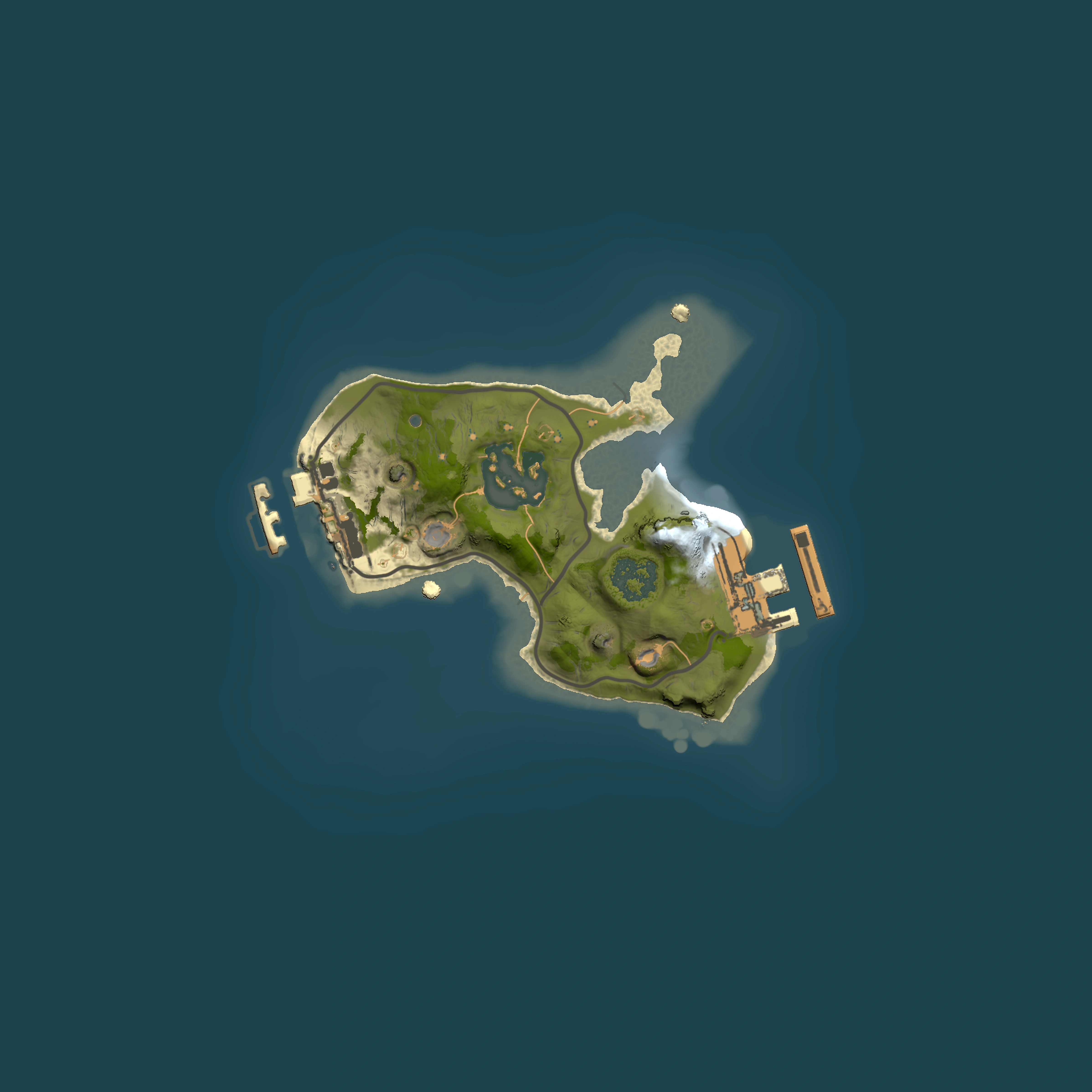 Full top-down render of Rust map seed 1621666050, 1500x1500m