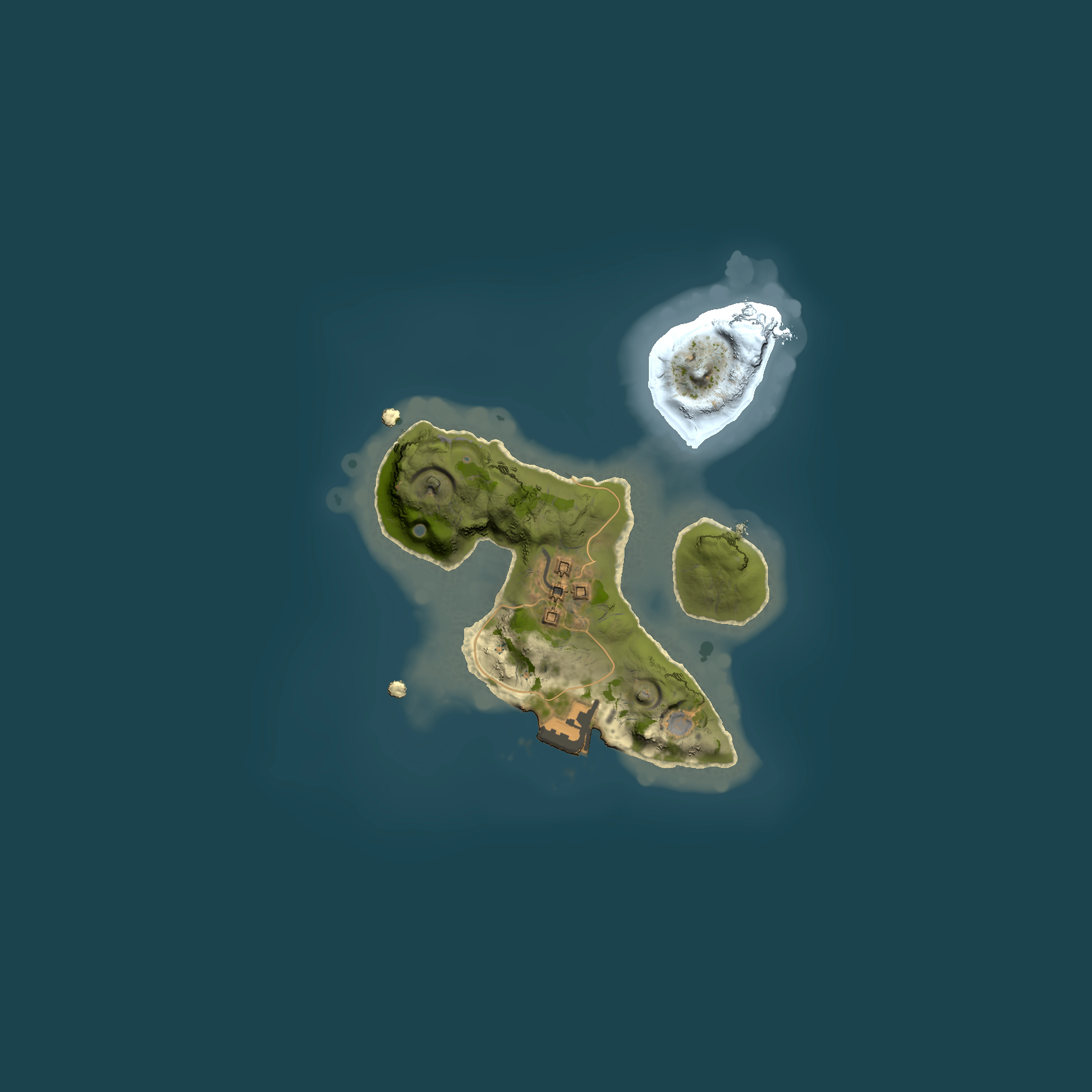 Full top-down render of Rust map seed 1882848423, 1500x1500m