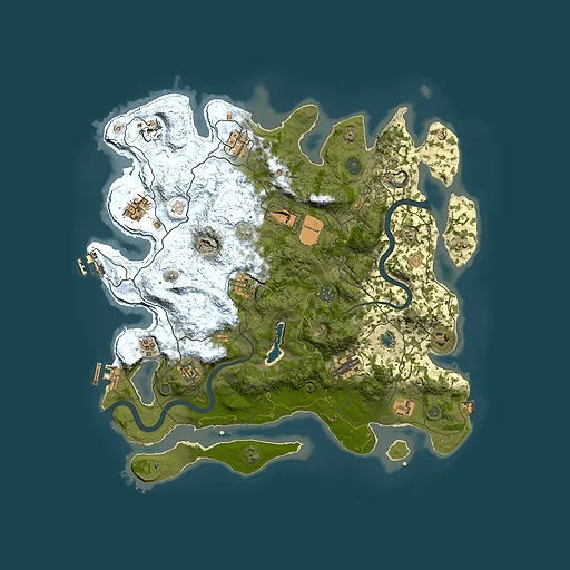 Rust map seed 118574306, 4000x4000m top-down preview
