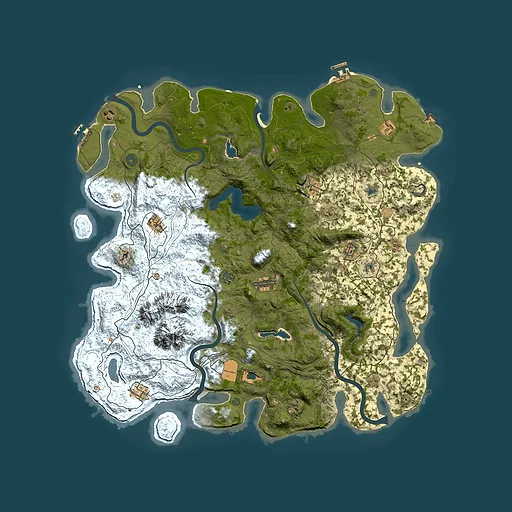 Rust map seed 984107940, 5000x5000m top-down preview