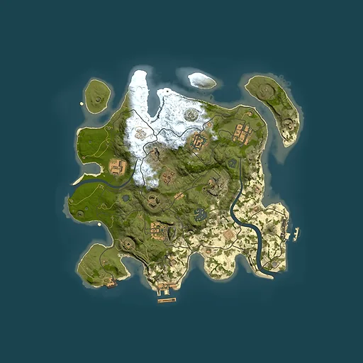 Rust map seed 1179428905, 3000x3000m top-down preview