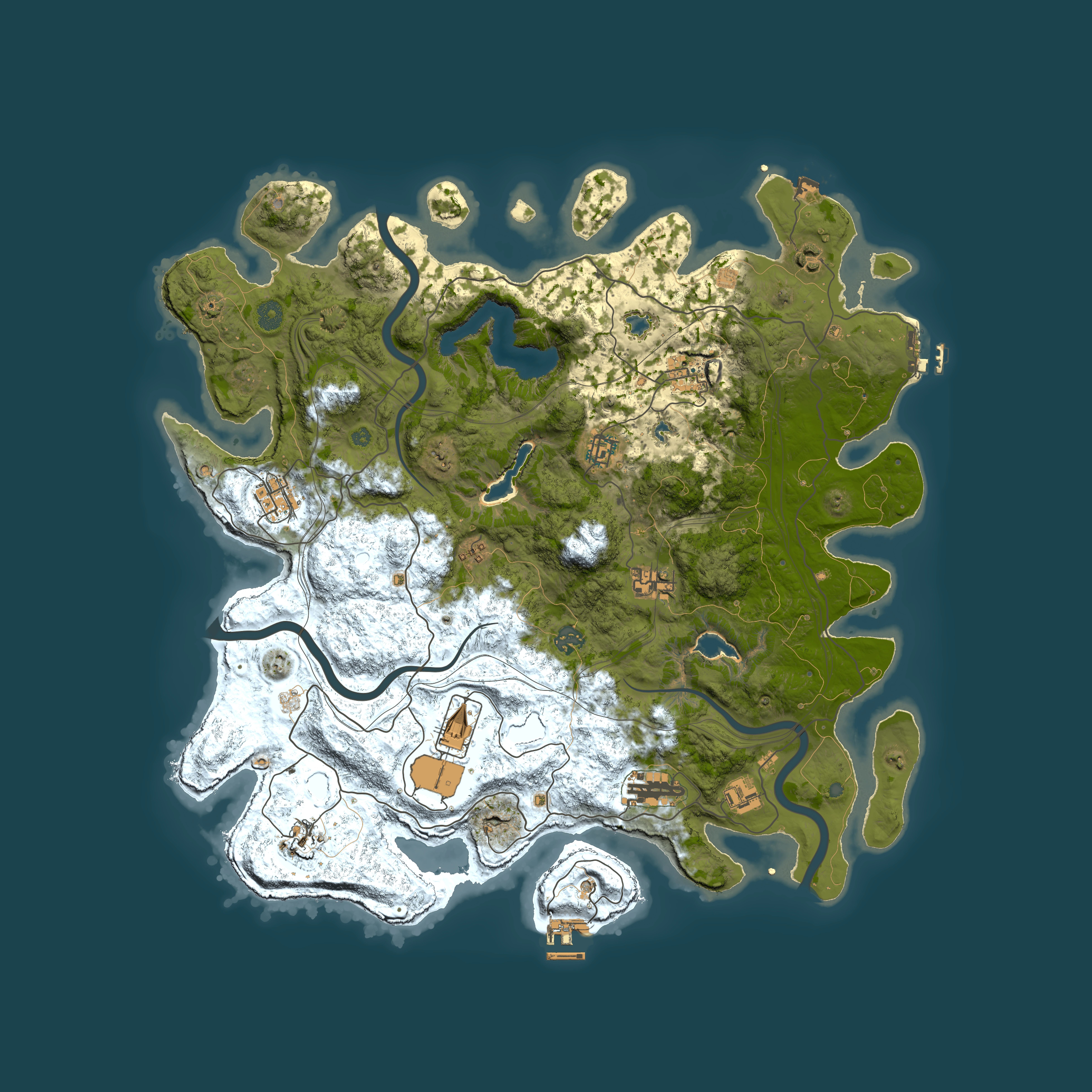 Full top-down render of Rust map seed 449746372, 4500x4500m
