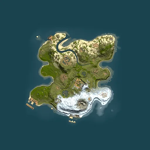Rust map seed 292973216, 2500x2500m top-down preview