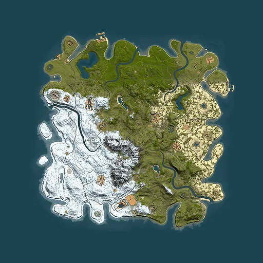 Rust map seed 298373083, 5000x5000m top-down preview