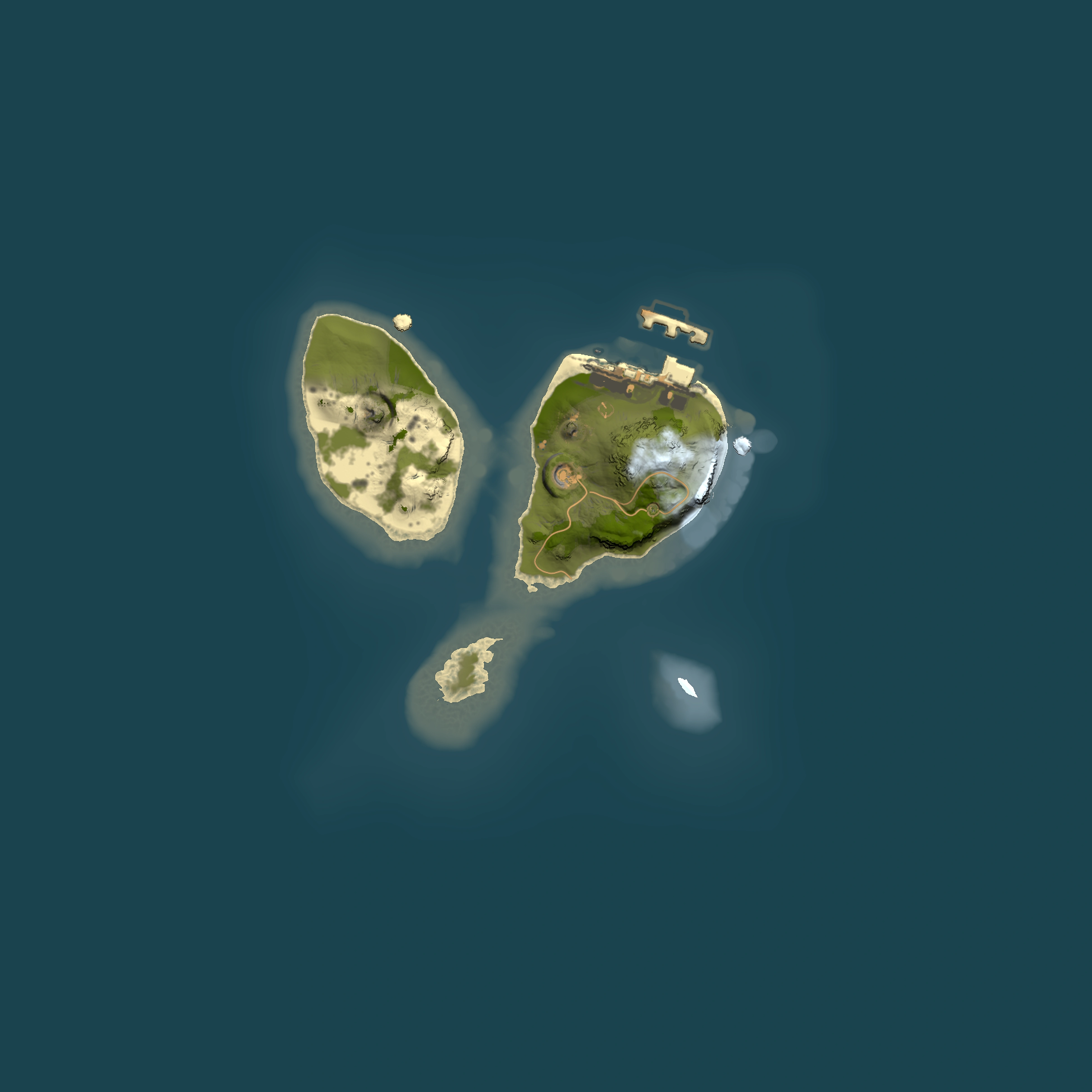 Full top-down render of Rust map seed 2100506736, 1500x1500m