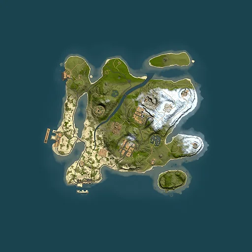 Rust map seed 988101516, 2500x2500m top-down preview